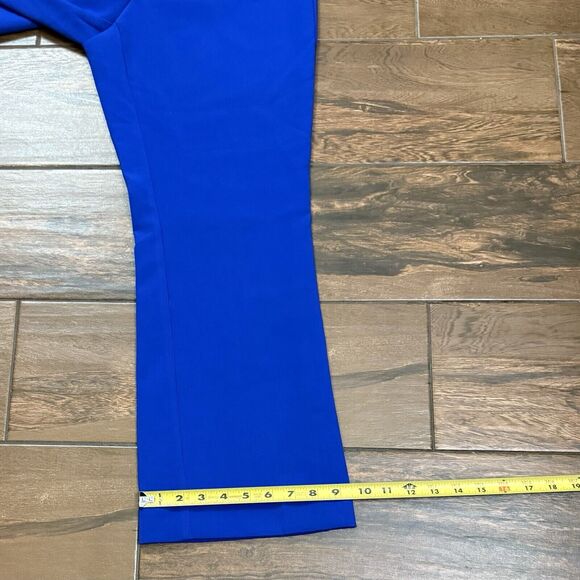 Ladies Nine West Cobalt Blue Pants High Rise Kick Flare Leg Pants Size 8 - Picture 6 of 8